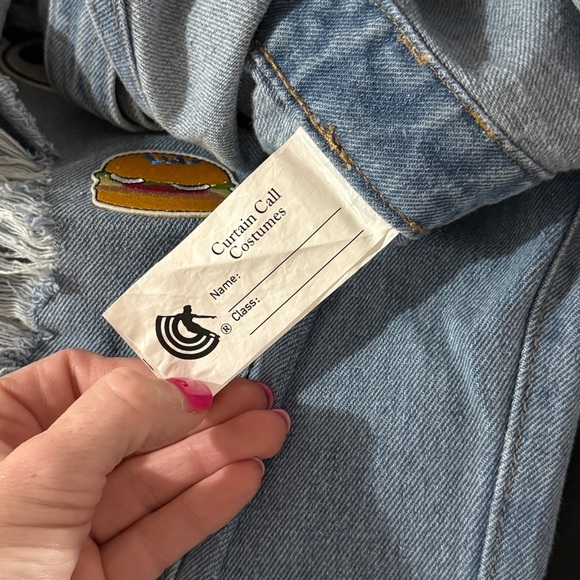 Curtain Call Costume Overalls Patches Adult A2X - Picture 3 of 15